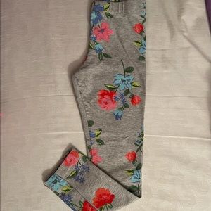Girls floral leggings